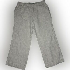 Old Navy Men’s 100% Linen Pants Beige Loose Fit 34X34